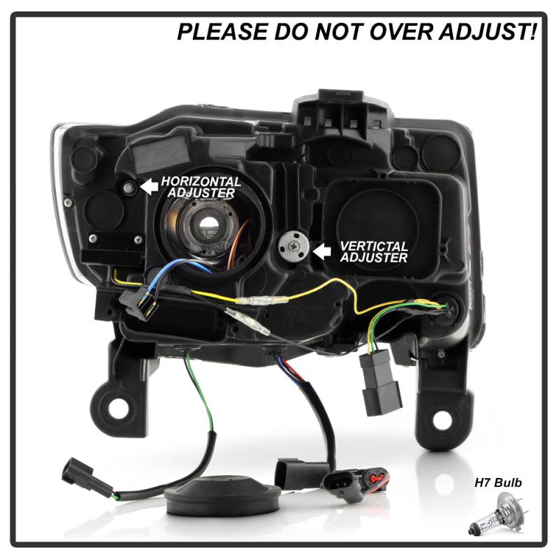 Spyder 5088949 14-21 fits Jeep Grand Cherokee Proj Headlights - Halogen Model O