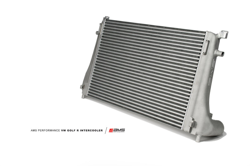 AMS AMS.21.09.0001-1 Performance 2015+ VW Golf R MK7 Front Mount Intercooler Upgrade w/Cast End Tanks