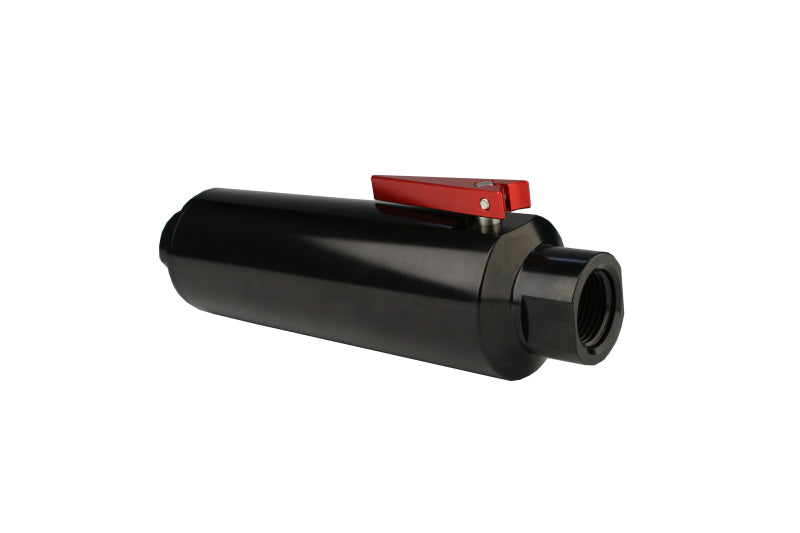 Aeromotive  12332 In-Line AN-12 Filter w/Shutoff Valve 100 Micron SS Element - B