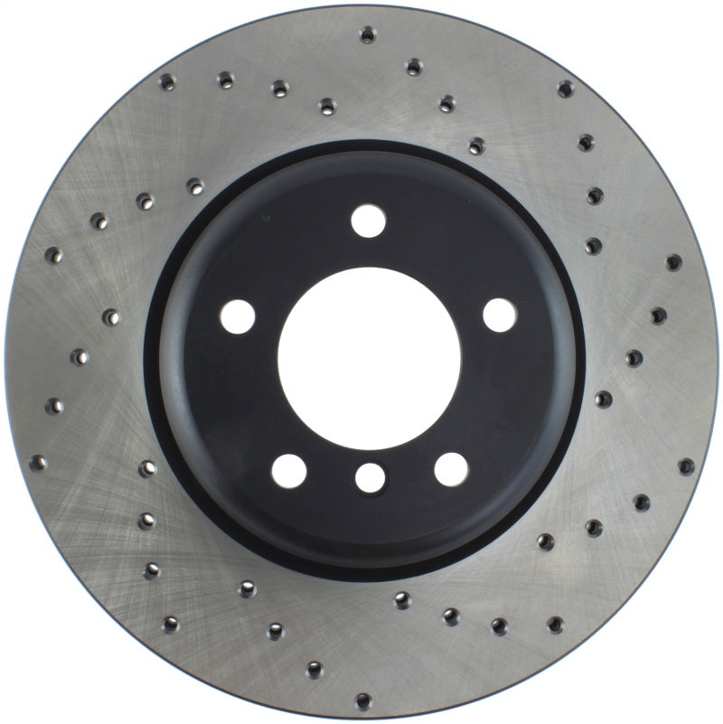 Stoptech 128.34104L Sport Cross Drilled Brake Rotor - Front Right