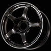Advan YAD6G38ABGR TC4 16x8.0 +38 4x100 Racing Black Gunmetallic and Ring Wheel