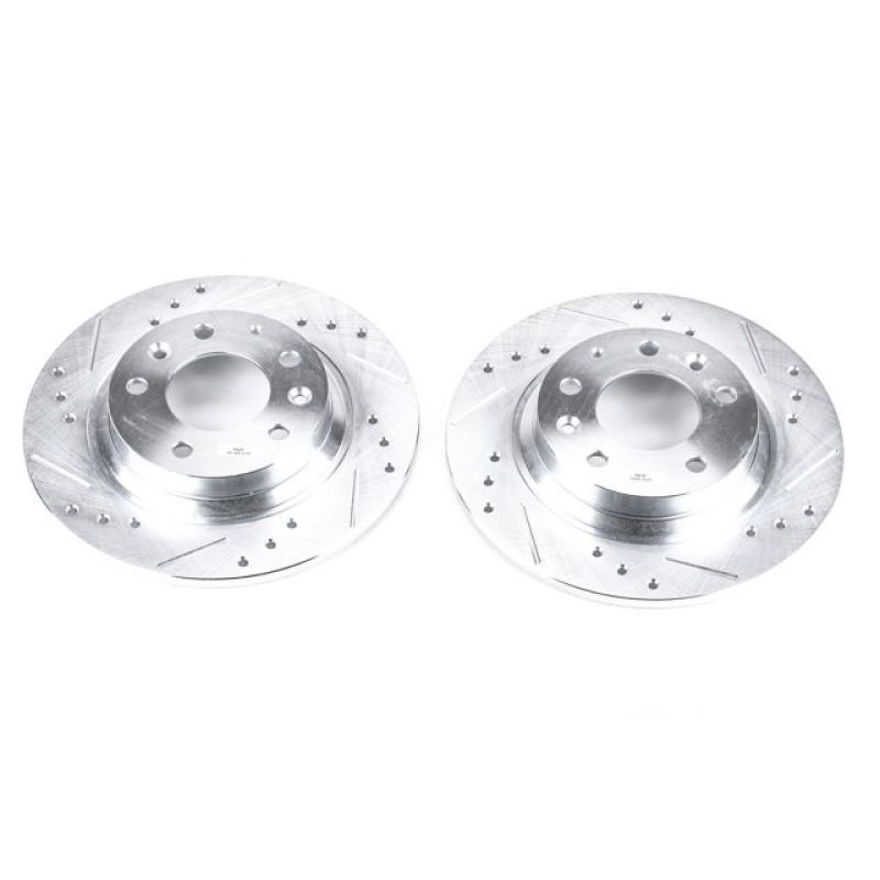 PowerStop fits Ford 06-12 Fusion Rear Evolution Drilled & Slotted Rotors - Pair