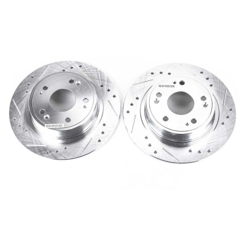 PowerStop fits Acura 16-19 ILX Rear Evolution Drilled & Slotted Rotors - Pair