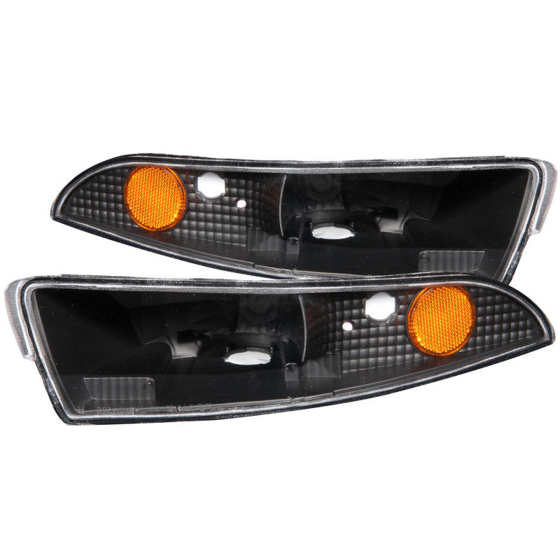 ANZO 511045 1902 fits Chevrolet 93-20 Camaro Euro Parking Lights Black w/ Amber Reflector