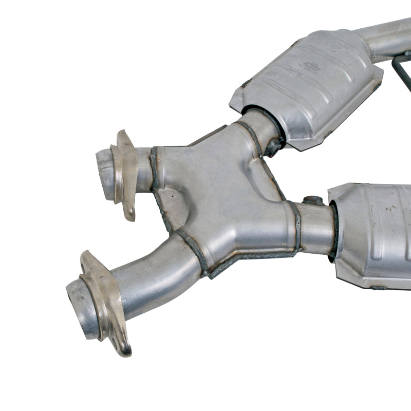 BBK  1666 Mustang 4.6 GT High Flow X Pipe With Catalytic Converters - 2-1/2