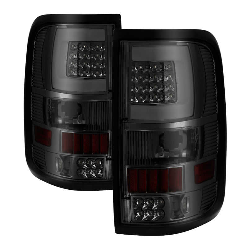 xTune 9040825 04-08 fits Ford F150 Styleside V3 LED Tail Lights - Smoke (ALT-ON