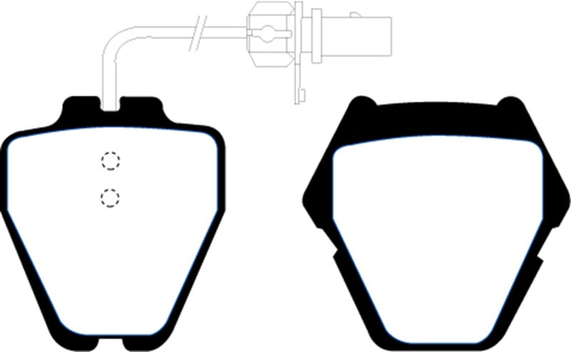 EBC DP21348 fits Volkswagen 02-05 Passat 4.0 (8 Pad Set) Greenstuff Front Brake Pads