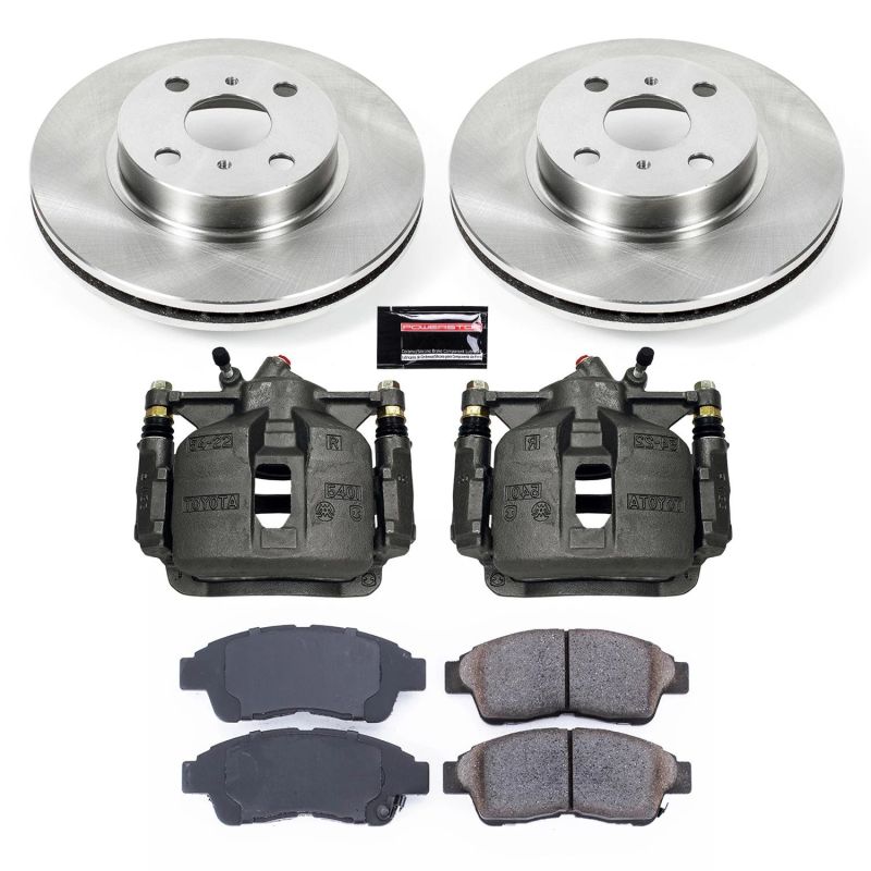 PowerStop KCOE1151 fits Geo 93-97 Prizm Front Autospecialty Brake Kit w/Calipers