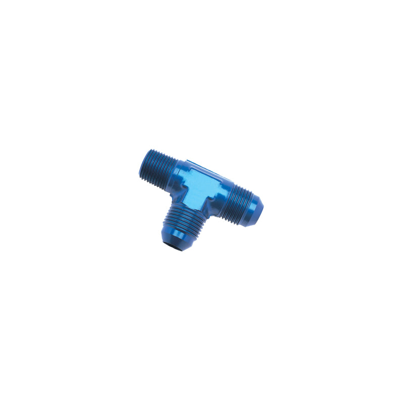 Russell 661130 Performance -8 AN to 3/8in NPT Flare to Pipe Tee On Run Fitting