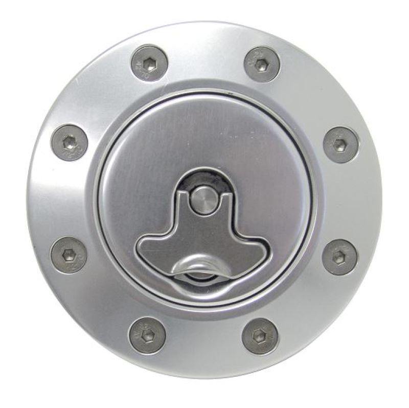 Ridetech 81000039 66-67 fits Chevy Nova Locking Gas Cap (Clear Anodized)
