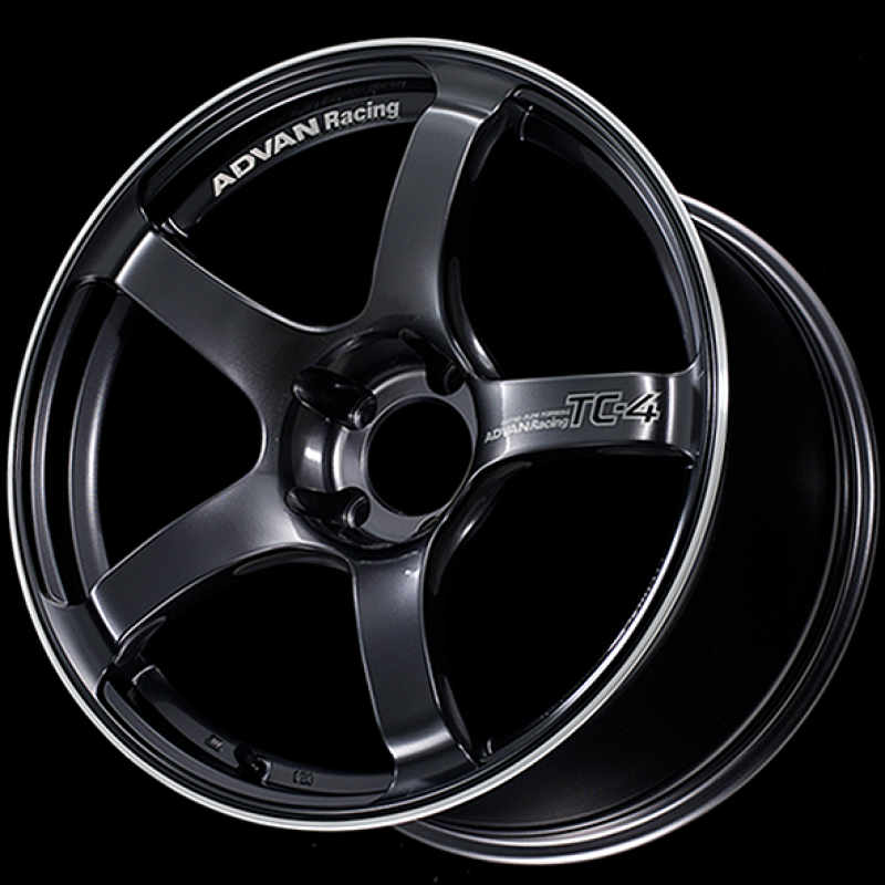 Advan YAD8J12EGMR TC4 18x9.5 +12 5-114.3 Racing Gunmetallic and Ring Wheel