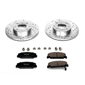 PowerStop K398 fits Honda 88-89 CRX Front Z23 Evolution Sport Brake Kit