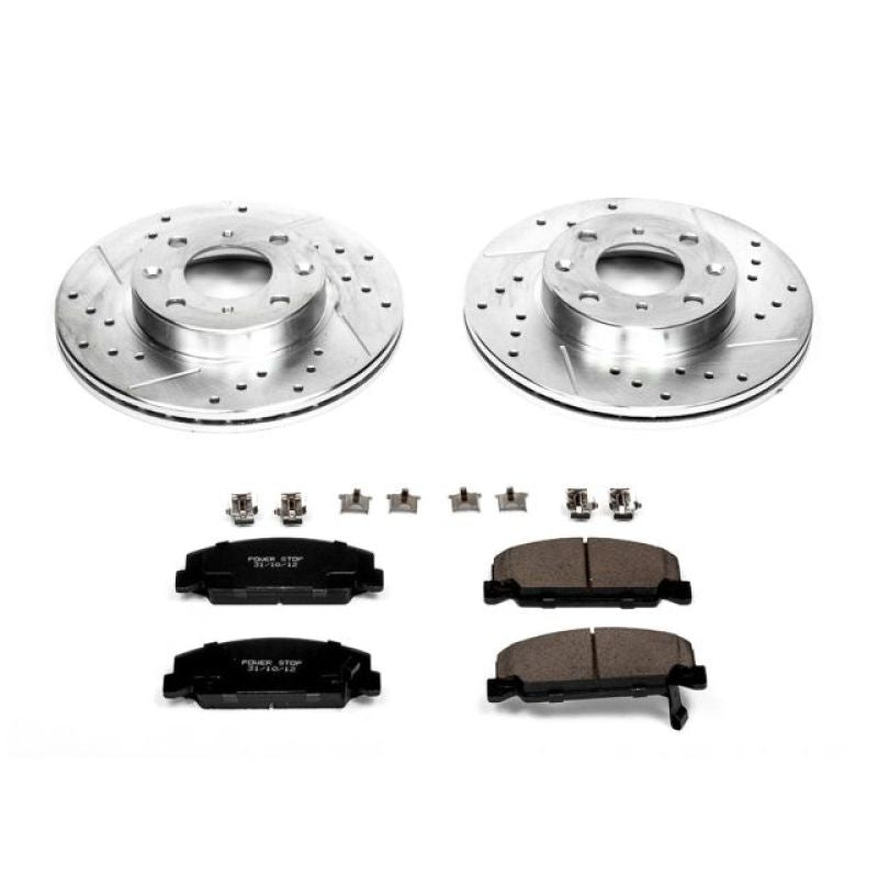PowerStop K398 fits Honda 88-89 CRX Front Z23 Evolution Sport Brake Kit