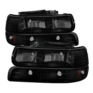 9030246 Xtune fits Chevy 00-06 TahOE Amber Crystal Headlights w/ Bumper Lights