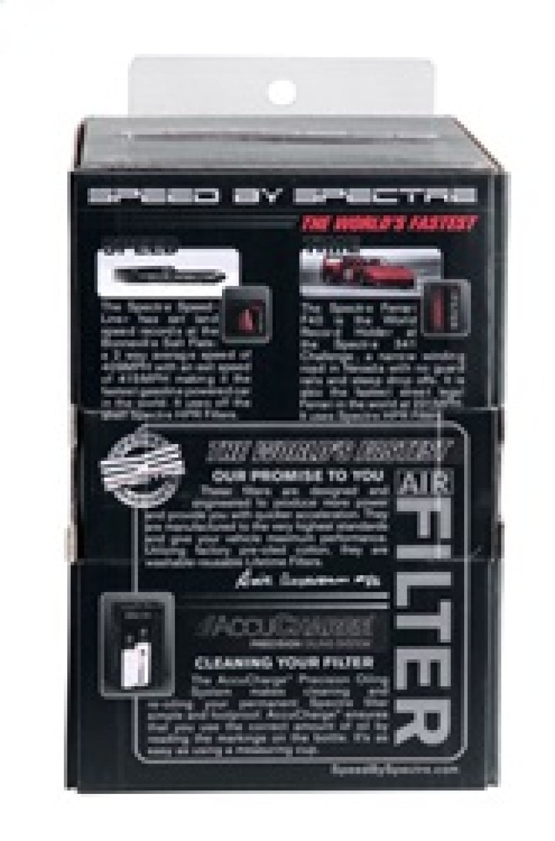Spectre 8161 Adjustable Conical Air Filter 2-1/2in. Tall (Fits 3in. / 3-1/2in. / 4in. Tubes) - Blk