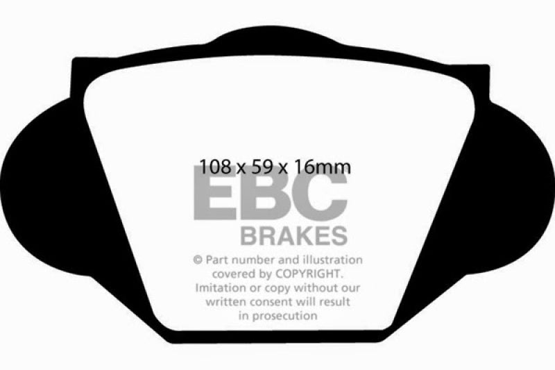 EBC DP2109 Mg fits MG 59-62A 1.6 Greenstuff Front Brake Pads