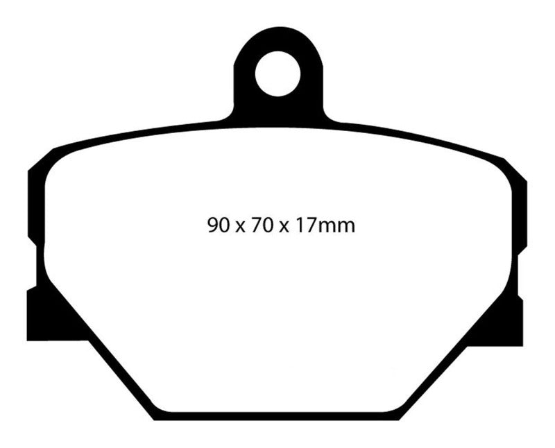 EBC DP21287 08+ fits Smart Fortwo 1.0 Greenstuff Front Brake Pads