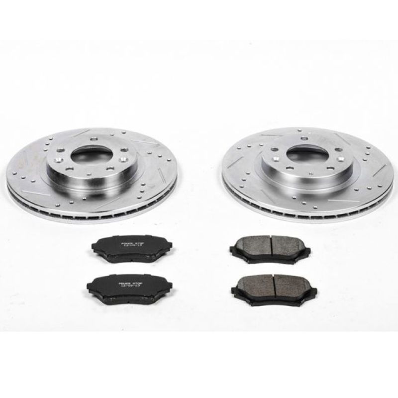 PowerStop K4659 fits Mazda 06-15 MX-5 Miata Front Z23 Evolution Sport Brake Kit