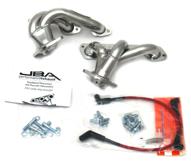 JBA 1528SJS fits Jeep 07-11 3.8L V6 1-1/2in Primary Silver Ctd Cat4Ward Header