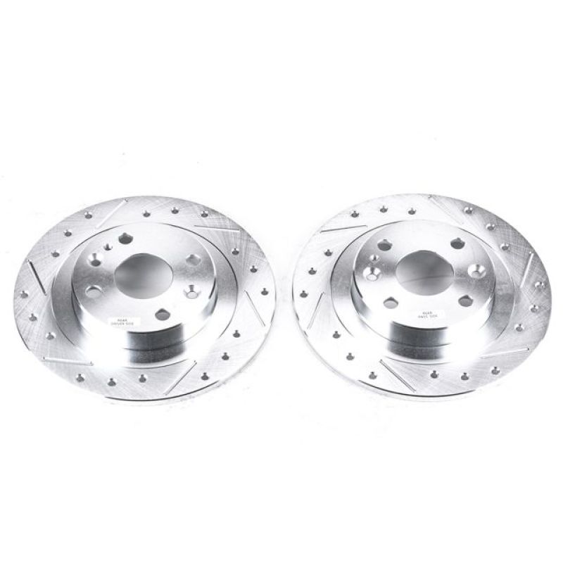 PowerStop fits Ford 91-03 Escort Rear Evolution Drilled & Slotted Rotors - Pair
