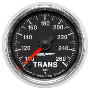 AutoMeter 3857 Autometer GS 100-260 degree Electronic Trans Temperature Gauge