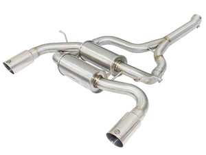 AFE 49-36325-P rce XP SS-304 Polish Tip 2.5in Dia Axle Back Exhaust 12-15 fits