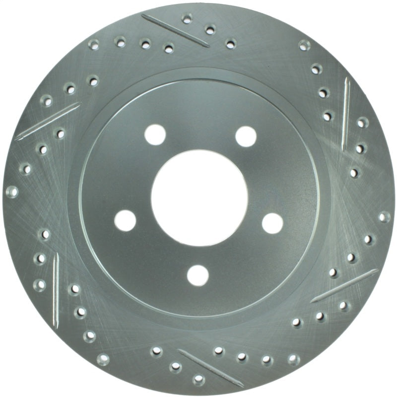 Stoptech 227.61087L Select Sport 05-10 fits Ford Mustang GT Slotted and Drilled Rear Left Rotor