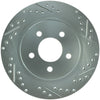 Stoptech 227.61087L Select Sport 05-10 fits Ford Mustang GT Slotted and Drilled Rear Left Rotor