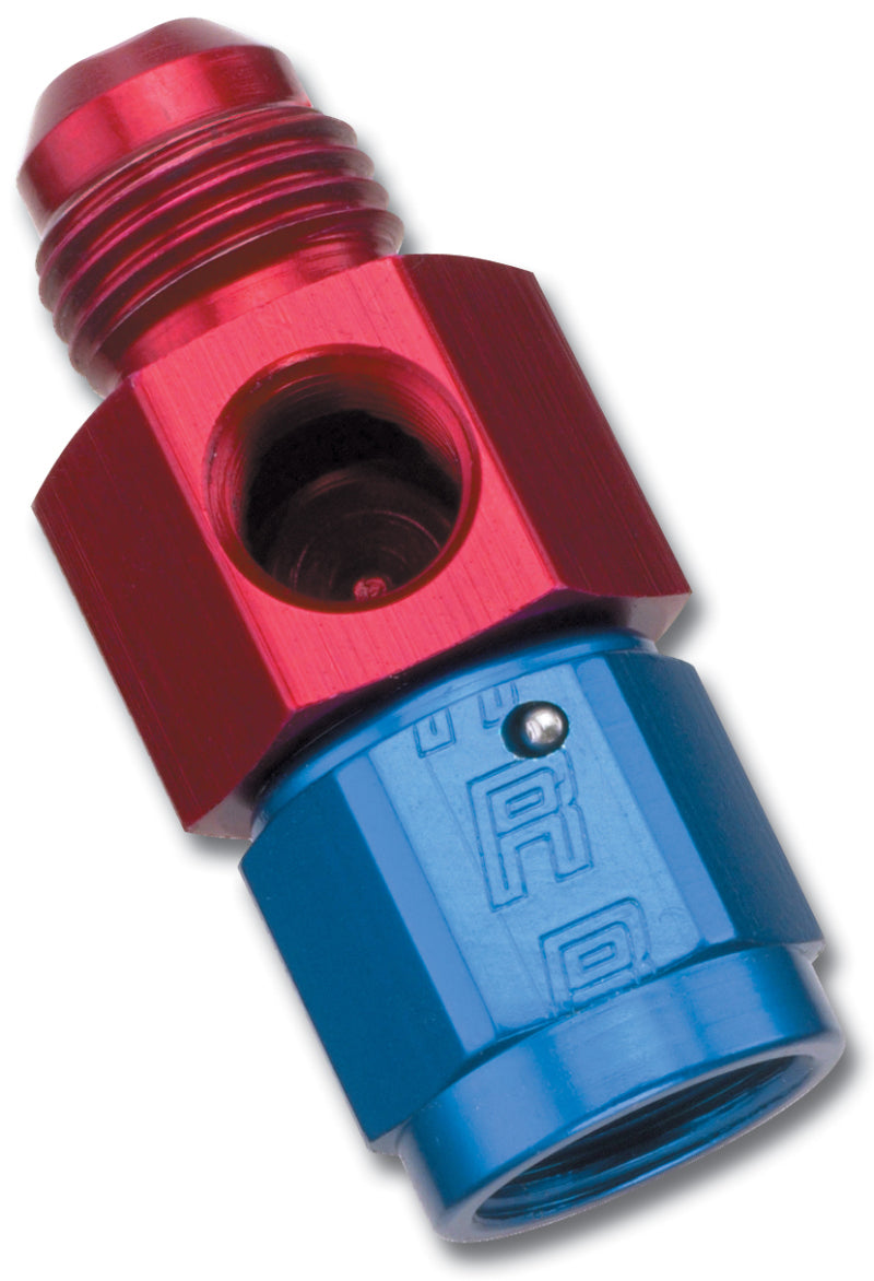 Russell 670360 Performance -10 AN Fuel Pressure Take off (Red/Blue)