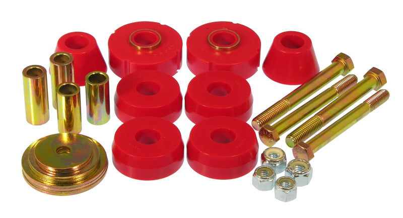Prothane 7-118 fits Chevy 63-66 C10 1/2Ton 2wd PU Body Mount - Red