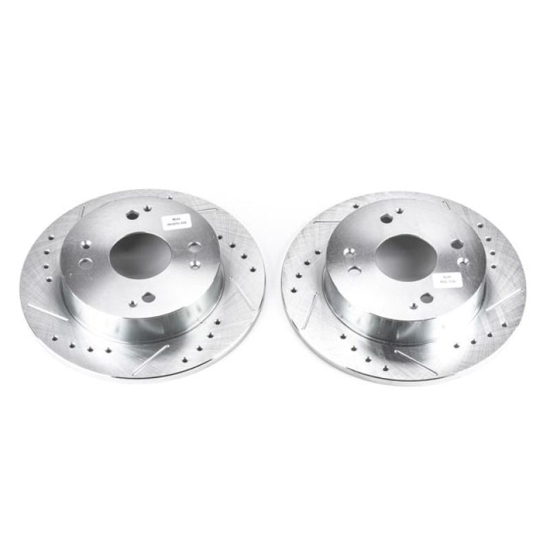 PowerStop JBR526XPR fits Acura CL Rear Evolution Drilled & Slotted Rotors - Pair