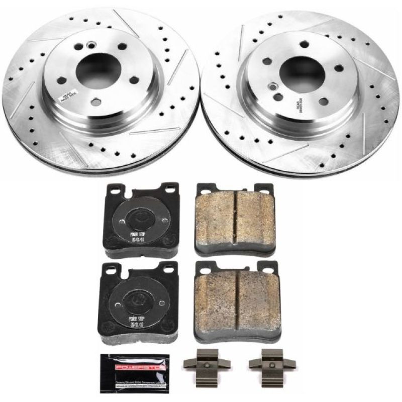PowerStop fits Mercedes-Benz 02-04 C32 AMG Rear Z23 Evolution Sport Brake Kit