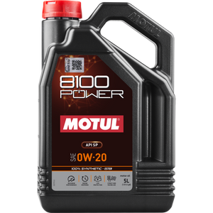 Motul 111799 5L 8100 Power 0W20 Full Synthetic Engine Oil