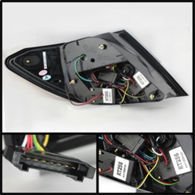 Spyder 5072733 fits Mercedes Benz W204 C-Class LED Tail Lights - Blk ALT-YD-MBZ