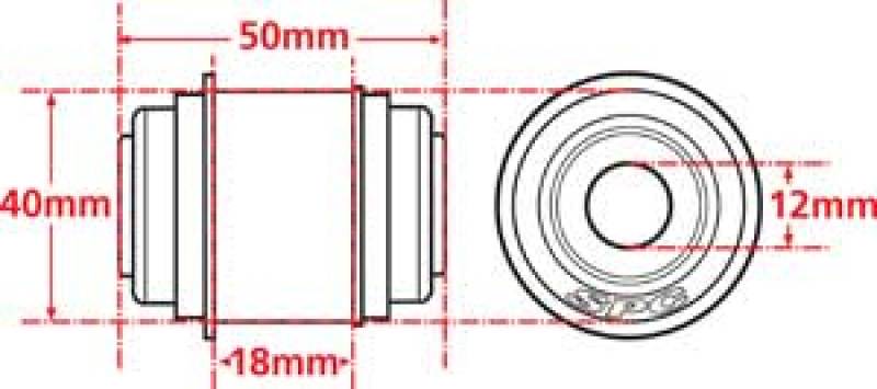 SPC Performance 15645 X Axis Sealed Flex Joint for fits Mustang Cobra