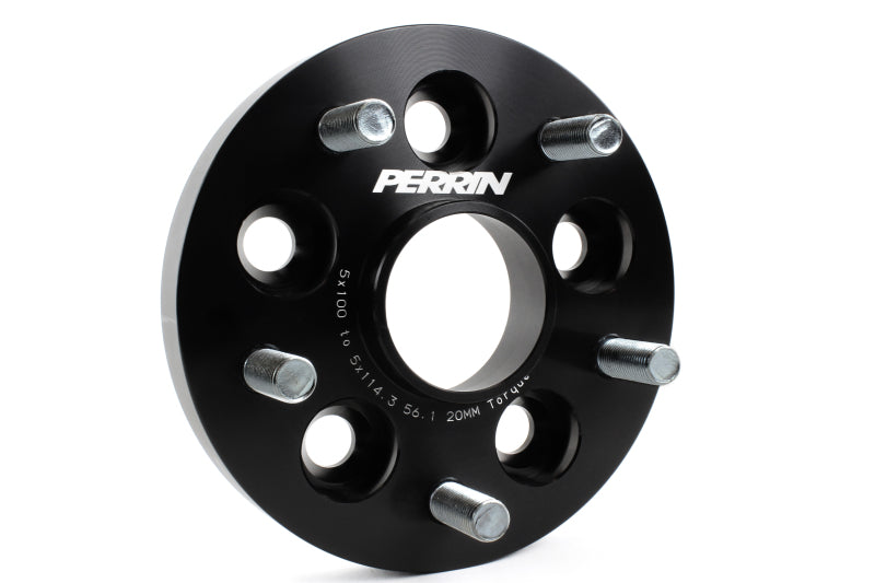 Perrin PSP-WHL-220BK Wheel Adapter 20mm Bolt-On Type 5x100 to 5x114.3 w/ 56mm Hub (Set of 2)