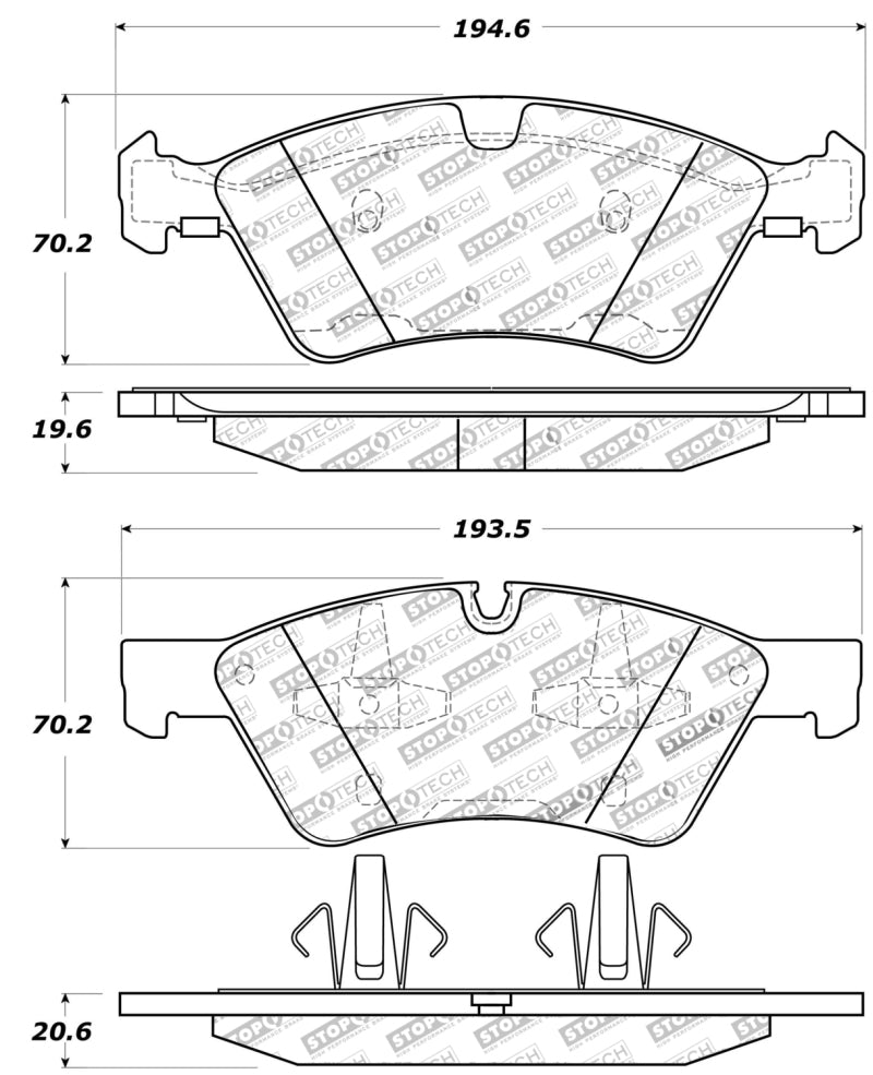 Stoptech 309.1123 Performance Brake Pads