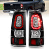 ANZO 311324 1902 fits Chevy 99-20 Silverado 1500 LED Taillights Plank Style Black w/Clear Lens