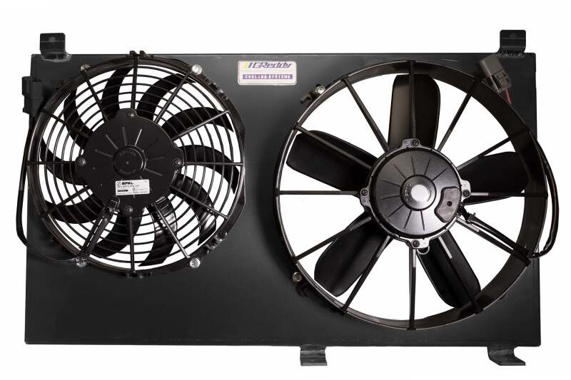 GReddy 12053203 00-09 fits Honda S2000 Dual Fan Shroud w/ Dual SPAL Fans - Black