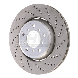 SHW Performance BFR42842 SHW 01-06 fits BMW M3 3.2L Right Front Drilled Lightweight Brake Rotor (European Model) (34112282802)