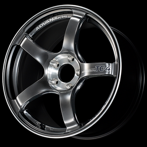 Advan YADS8H31EHBF TC-4 SE 18x8.5 / +31 Offset / 5x114.3 / 73mm Bore / Racing Hyper Black and Diamond Cut