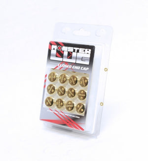 Wheel Mate 33007D Monster Lug Nut Caps - Gold 14x1.50