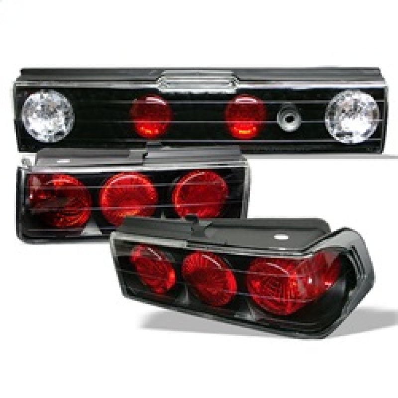Spyder 5005120 fits Honda 88-91 CRX Euro Style Tail Lights Black ALT-YD-HCRX88-