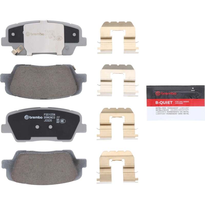 Brembo OE P30105N 17 18 fits Kia Sorento/ Hyundai Santa Fe Sport Rear NAO Brake