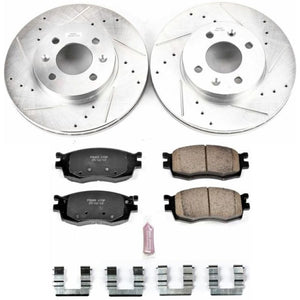 PowerStop K4652 fits Hyundai 06-11 Accent Front Z23 Evolution Sport Brake Kit