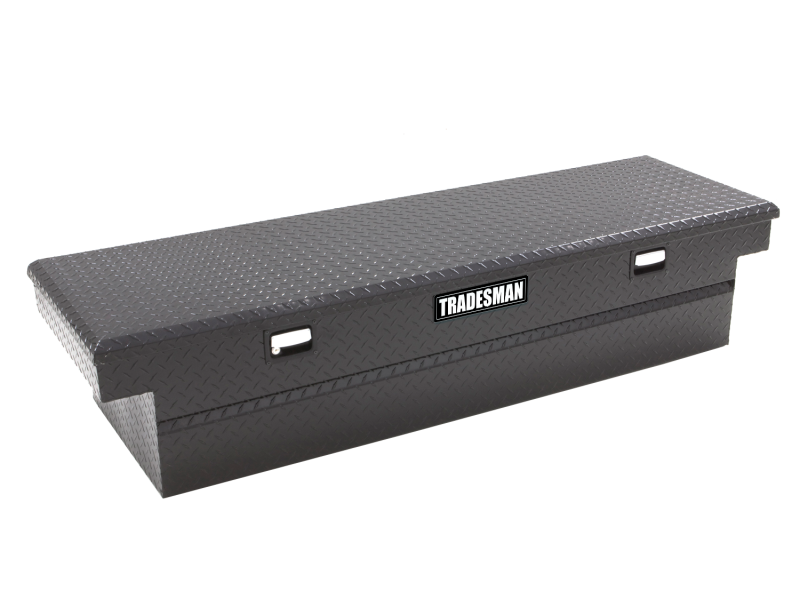 Tradesman 79100DB Aluminum Single Lid Cross Bed Truck Tool Box (71in.) - Black