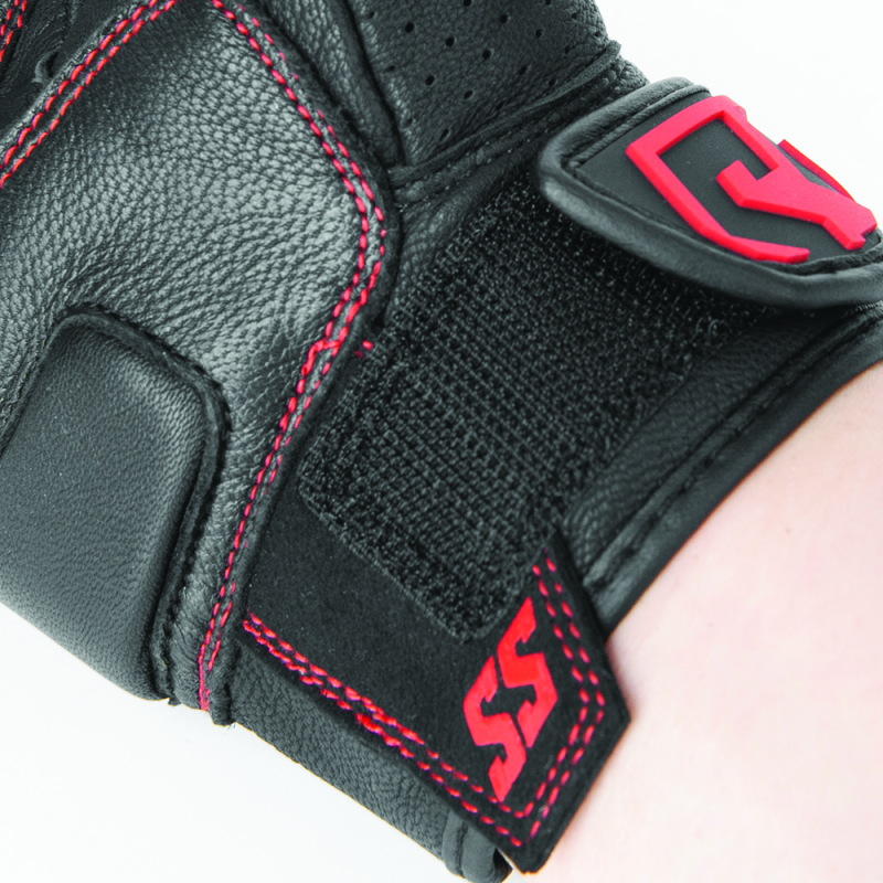 Speed and Strength 892320 Twist of Fate Leather Gloves Black/Red - Small
