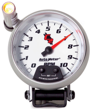 AutoMeter 7290 Autometer C2 3 3/4 inch 10000RPM In-Dash Tachometer w/ Ext. Quick-Lite