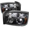 Spyder 5009760 fits Dodge 05-07 Dakota Projector Headlights LED Halo Black High