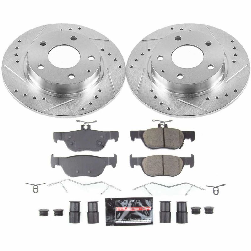 PowerStop K8334 2019 fits Mazda 3 Rear Z23 Evolution Sport Brake Kit